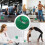 Vibrating Massage Ball, 4-Speed High-Intensity RollerGreen 4