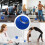 Vibrating Massage Ball, 4-Speed High-Intensity RollerBlue 4