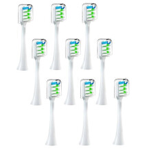 9 Ersatzbürstenköpfe für SOOCAS V1 V2 X3 X3U X5 D2 D3 SOOCARE Schallzahnbürsten, weiß