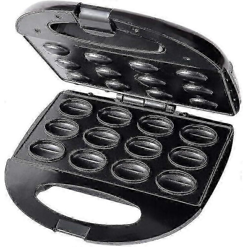 12 Electric Walnut Waffle Maker, Multi-functional Homemade Fruit Drying Machine, Pine Nut Maker, Small Walnut Machine, Peanut, Hazelnut (black)