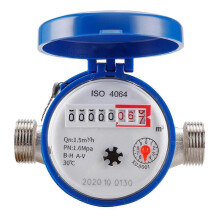 Compteur d'eau pratique et précis en cuivre pour jardin