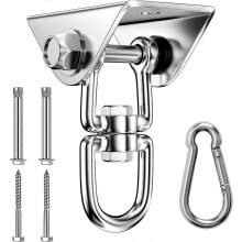 Gancho de teto giratório 360 em aço inoxidável com capacidade para 450 kg.