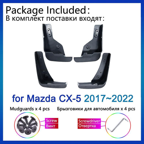 4 τεμάχια λασπωτήρες για Mazda CX-5 2017-2022 Προστασία από πιτσιλίσματα2013-2016 2