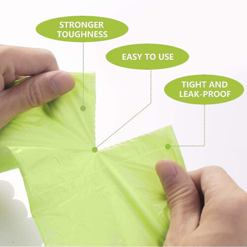 Lot de 100 sacs poubelle compostables de 30 L, biodégradables 1