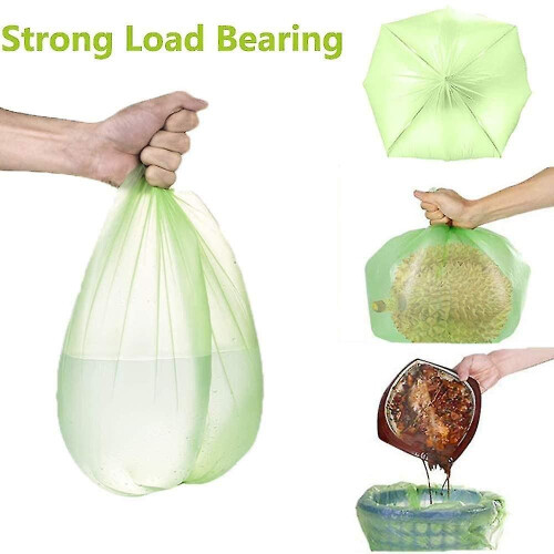 Lot de 100 sacs poubelle compostables de 30 L, biodégradables 2