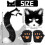 Cat Fox Cosplay Mask Set for Carnival, Halloween, White 2