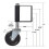 Aging Resistant Rubber Spring Loaded Gate Rollers With Universal Mounting Plate, 100kg Capacity, 100mm 3