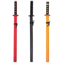 3 kpl puinen katana-puinen samurai-miekka cosplay-rekvisiitta japanilainen miekka lapsille
