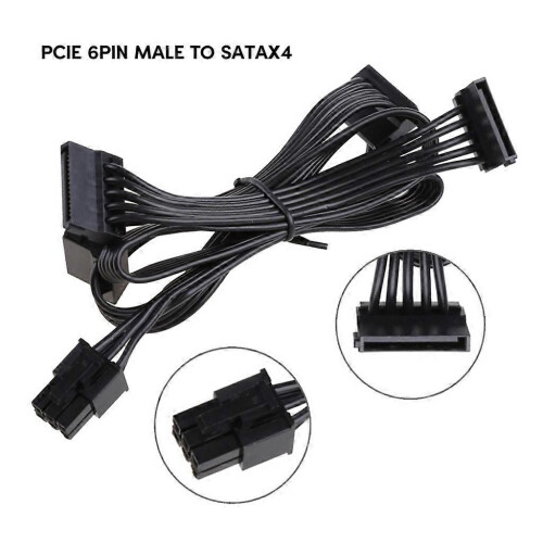 Καλώδιο τροφοδοσίας 6PIN σε 4x SATA για τροφοδοτικό Corsair RMx 1
