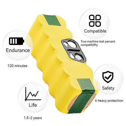 Μπαταρία 14.4V 6000mAh για ηλεκτρική σκούπα ρομπότ σειράς 500-900 620 650 770 κ.λπ. 1