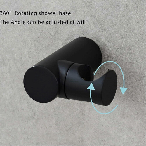 Shower Head Holder,Adjustable Handheld Brass Shower Head Bracket, Wall Mounted 1