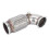Downpipe de aço de 3 polegadas com flange V-Band, ângulo baixo de 90 graus, fole flexível e plugue para sensor de oxigênio. 2