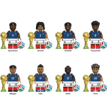 8PCS FIFA World Cup France team Players Building Block Toy Figure Model Kid Collection Gift Fit Lego