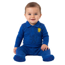 Chelsea Baby Sleepsuit Official Football Sleepwear Royal Blue 0-3 Months