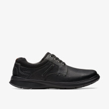 (Wide, 7.5 (Adults')) Cotrell Plain Black Oily Lea