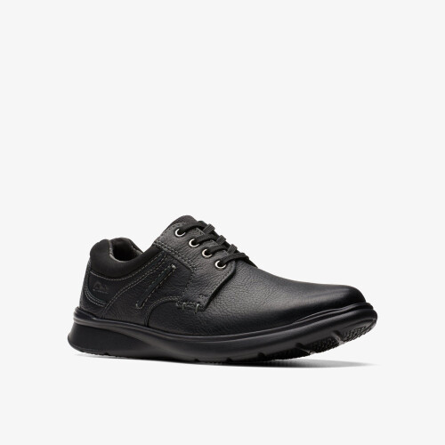 Clarks (Wide, 7.5 (Adults')) Cotrell Plain Black Oily Lea 2
