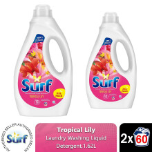 Surf Laundry Washing Liquid Detergent Tropical Lily 3.24 L, 120 Washes