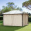 Outsunny Outsunny 3 x 4(m) Universal Gazebo Replacement Sidewall Set, 4 Panels, Beige 1