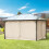 Outsunny Outsunny 3 x 4(m) Universal Gazebo Replacement Sidewall Set, 4 Panels, Beige 2