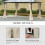 Outsunny Outsunny 3 x 4(m) Universal Gazebo Replacement Sidewall Set, 4 Panels, Beige 5