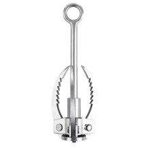 Grappin Pliable Multifonction en Acier Inoxydable Outil de Camping et D'Escalade en Plein Air