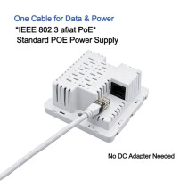 Punto de Acceso Inalámbrico de Pared WiFi 6 1500Mbps 2.4G&5GHz Doble Banda Gigabit RJ45 WAN/LAN Extensor Router Repetidor WiFi