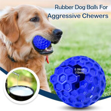 Balle à Mâcher Indestructible pour Chiens, Jouet Interactif en Caoutchouc pour les Chiots, Soulagement de L'Anxiété