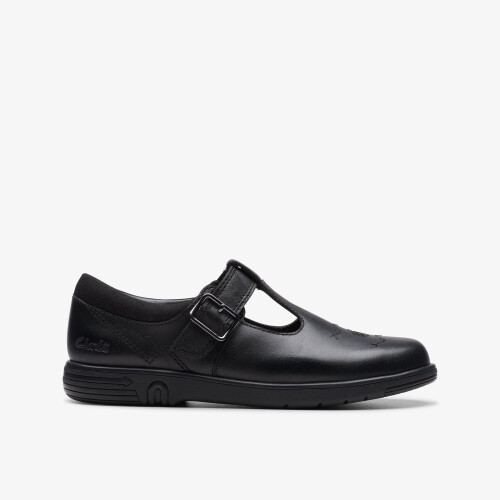 Clarks Jazzy Tap K. Black Leather