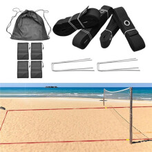 Beachvolleyball-Linien-Feldmarkierungsset, Badminton-Linien, Tragbare Trainingsausrüstung mit Klarer Markierung