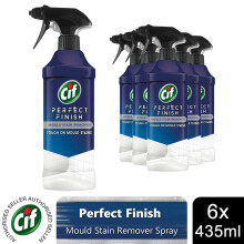 CIF Perfect Finish Mould Stain Removal Spray, 6 Packs of 435ml