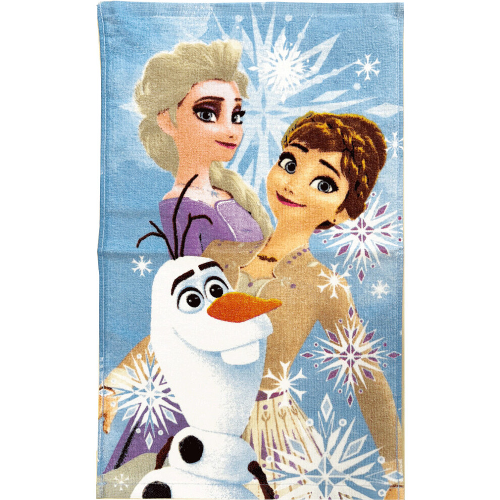 Disney Frozen Hand & Face towel 30 x 50 cm 100% COTTON Princess Anna & Elsa Olaf - Image 2
