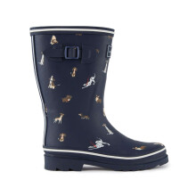 (6 UK, Navy Dogs) Regatta Womens Amelia Mid Length Wellies