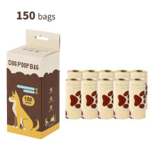(10 Rolls, Milk) Recycled Material Pet Poop Bags, Chocolate Scented Dog Waste Bags, Leak Proof Dog Pick Up Bags for Pets