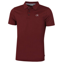 (XXXXL, Burgundy) Calvin Klein Mens 2026 Central Eco Light Wicking Golf Polo Shirt