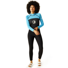 (14/16, Tahoe/Black) Regatta Womens Full Surfing Watersports Back Zip Wetsuit