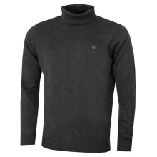 (XXXL, Charcoal) Calvin Klein Mens 2026 CK Roll Neck Rib Knit Durable Sweater