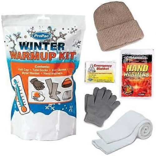 Emergency Winter Warmup Kit for Car, Home and Camping