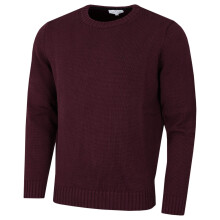 (XL, Burgundy) Calvin Klein Mens 2026 Knit Campus Crew Neck Cotton CK Golf Sweater