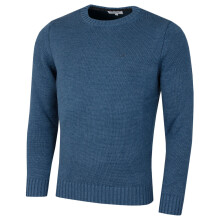 (XXXXL, Denim Marl) Calvin Klein Mens 2026 Knit Campus Crew Neck Cotton CK Golf Sweater