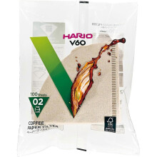 60 Paper Coffee Filter, Size 02, Natural, 100ct