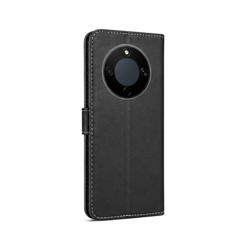 (Black) For Honor Magic 8 Lite Wallet Flip Cover Case 2