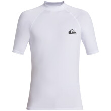 (XXL, White) Quiksilver Mens Everyday Short Sleeve UV Protect Surf Surfing Rash Guard Vest