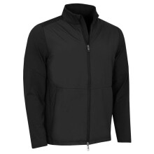 (XXL, Caviar) Callaway Golf Mens 2026 Mixed Media Zip Pullover Water Repellent Sweater
