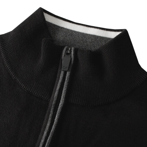Calvin Klein (M, Black) Calvin Klein Mens 2026 Golf Vertex Half Zip Neck Pullover Sweater 2