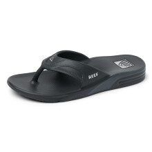(10 UK, Black/Silver) Reef Mens Fanning H20 Water Friendly Flip Flops
