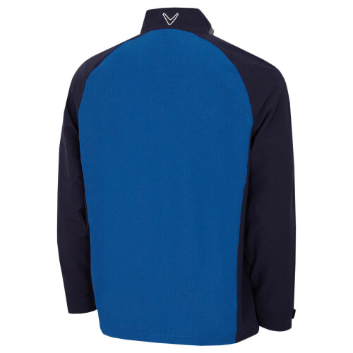 (XL, Peacoat) Callaway Golf Mens 2026 1/2 Zip Wind Jacket Waterproof SwingTech Jacket 2