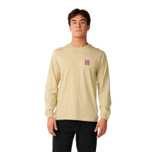 (S, Khaki Sand) Rip Curl Mens Streamline Badge Long Sleeve T-Shirt