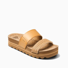 (UK 4, Natural Braid) Reef Womens Cushion Vista Hi Summer Holiday Sliders Slides Sandals