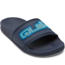 (2.5 UK, Blue 1) Quiksilver Kids Rivi Casual Summer Beach Poolside Slider Sandals Flip Flops