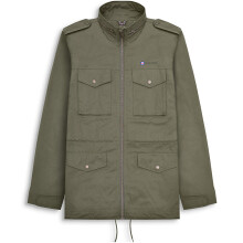 (3XL, Khaki) Lambretta Mens M-65 Military Multiple Pockets Warm Winter Jacket Coat - Khaki